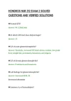 Hondros Nur 212 Exam 2 Solved&NewLine;Questions And Verified Solutions