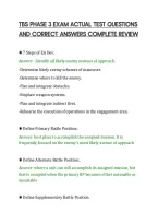 Tbs Phase 3 Exam Actual Test Questions&NewLine;And Correct Answers Complete Review