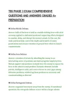 Tbs Phase 3 Exam Comprehensive&NewLine;Questions And Answers Graded A&plus;&NewLine;Preparation