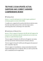 Tbs Phase 3 Exam Updated Actual&NewLine;Questions And Correct Answers&NewLine;Comprehensive Review