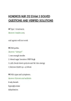 Hondros Nur 212 Exam 3 Solved&NewLine;Questions And Verified Solutions