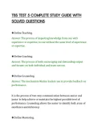 Tbs Test 5 Complete Study Guide With&NewLine;Solved Questions&NewLine;