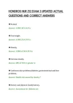 Hondros Nur 212 Exam 3 Updated Actual&NewLine;Questions And Correct Answers