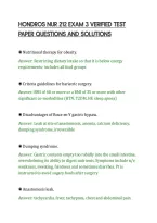 Hondros Nur 212 Exam 3 Verified Test&NewLine;Paper Questions And Solutions