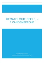 Hematologie Cursusnotities &vert; KU Leuven &vert; 2026&sol;2027