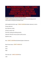 Multidimensional Care 1 Exam 1&NewLine;&lpar;2026&sol;2027&rpar; Update&vert;Exam&NewLine;Questions With Multiple&NewLine;Choices &vert;Verified & Revised&NewLine;Answers &lpar;New&rpar;&excl;&excl;&excl;