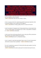 Mdc 1 Exam 2 Actual Exam All&NewLine;Questions And Well Elaborated&NewLine;Answers Top Rated Version For&NewLine;Already A&plus; Graded Highly&NewLine;Recommended &vert;New And Revised