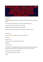 Final Exam Mdc 1&comma; Mdc 1 Final Part&NewLine;1&ast; &lpar;2026&sol;2027&rpar; Update&vert;Exam&NewLine;Questions With Multiple&NewLine;Choices &vert;Verified & Revised&NewLine;Answers &lpar;New&rpar;&excl;&excl;&excl;