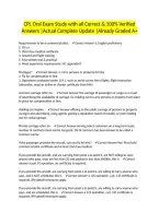 CPL Oral Exam Study with all Correct & 100&percnt; Verified Answers &vert;Actual Complete Update &vert;Already Graded A&plus;