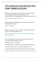 Tcfp Advanced Exam Practice With&NewLine;Expert Verified Solutions