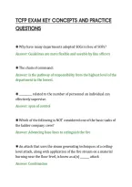 Tcfp Exam Key Concepts And Practice&NewLine;Questions&NewLine;