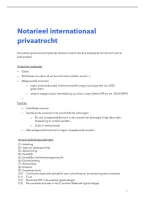 Notarieel Internationaal Privaatrecht - Samenvatting