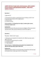 &NewLine;AAERT CDR Test &vert; Study Guide with Questions&comma; 100&percnt; Verified Correct Answers and Explanations Detailed &ndash;  2026&sol;2027 Update&vert; Graded A&plus;