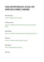 Hosa Medical Terminology 248 Practice&NewLine;Questions And Detailed Solutions