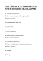 Tcfp Official Style Exam Questions&NewLine;With Thoroughly Solved Answers
