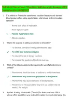 NURS 615 Advanced Pharmacotherapeutics Exam 2 2026&sol;2027 &vert; Practice Questions & Answers &vert; Maryville