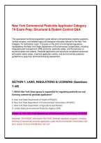 New York Commercial Pesticide Applicator Category 7A Exam Prep&colon; Structural & Rodent Control Q&A