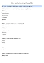 Critical Care Nursing - Study Guide & MCQs for BLS & ACLS&period;