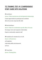 Tci Training Test 49 Comprehensive&NewLine;Study Guide With Solutions&NewLine;