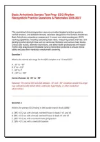 Basic Arrhythmia Sentara Test Prep&colon; ECG Rhythm Recognition Practice Questions & Rationales