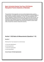 Basic Arrhythmia Sentara Test Prep&colon; ECG Rhythm Recognition Practice Questions & Rationales&NewLine;