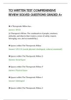 Tci Written Test Comprehensive&NewLine;Review Solved Questions Graded A&plus;&NewLine;