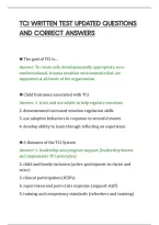Tci Written Test Updated Questions&NewLine;And Correct Answers&NewLine;