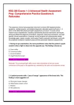 NSG 500 Exams 1&ndash;3 Advanced Health Assessment Prep&colon; 300 Comprehensive Practice Questions & Rationales