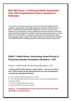 NSG 500 Exams 1&ndash;3 Advanced Health Assessment Prep&colon; 300 Comprehensive Practice Questions & Rationales