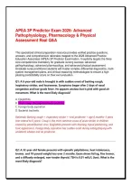 APEA 3P Predictor Exam 2026&colon; Advanced Pathophysiology&comma; Pharmacology & Physical Assessment Real Q&A