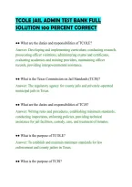 Tcole Jail Admin Test Bank Full&NewLine;Solution 100 Percent Correct&NewLine;
