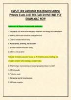 ENPC&reg; Test Questions and Answers Original &NewLine;Practice Exam JUST RELEASED >INSTANT PDF &NewLine;DOWNLOAD NOW 