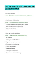 Tefl Updated Actual Questions And&NewLine;Correct Answers&NewLine;
