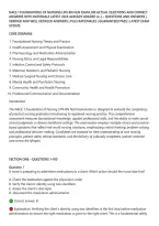 Nace 1 Foundations Of Nursing Lpn-Rn Nln Exam 200 Actual Questions And Correct&NewLine;Answers With Rationale Latest 2026 Already Graded A&plus;&rsqb; &ndash; Questions And Answers &vert;&NewLine;Verified And Well Detailed Answers &vert; Plus Rationales &vert; Guaranteed Pass &vert; Latest Exam&NewLine;Update