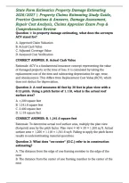 State Farm Estimatics Property Damage Estimating 2026&sol;2027 &vert; Property Claims Estimating Study Guide&comma; Practice Questions & Answers&comma; Damage Assessment&comma; Repair Cost Analysis&comma; Claims Appraiser Exam Prep & Comprehensive Review