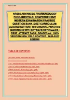 NR565 Advanced Pharmacology Fundamentals Midterm Exam Practice Question Bank 2027 &ndash; 180 Questions with Detailed Rationales &vert; Chamberlain University Study Guide &vert; First Attempt Pass