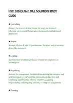 Hsc 300 Exam 1 Full Solution Study&NewLine;Guide