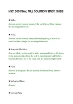 Hsc 300 Final Full Solution Study Guide