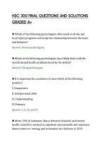 Hsc 300 Final Questions And Solutions&NewLine;Graded A&plus;
