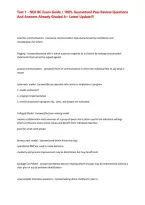 Test 1 - NEA BC Exam Guide &sol; 100&percnt; Guaranteed Pass Review Questions And Answers&NewLine;