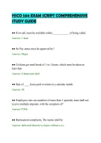 Hsco 506 Exam Script Comprehensive&NewLine;Study Guide