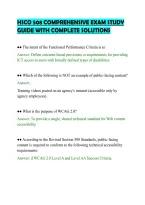 Hsco 508 Comprehensive Exam Study&NewLine;Guide With Complete Solutions