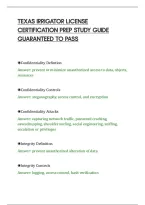Texas Irrigator License&NewLine;Certification Prep Study Guide&NewLine;Guaranteed To Pass&NewLine;
