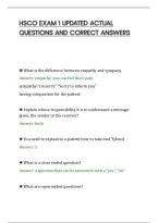 Hsco Exam 1 Updated Actual&NewLine;Questions And Correct Answers&NewLine;
