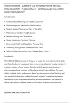 Hesi Exit Rn Exam &ndash; Questions And Answers &vert; Verified And Well&NewLine;Detailed Answers &vert; Plus Rationales &vert; Download And Pass &vert; Latest&NewLine;Exam Update 2026&sol;2027