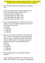 CPL Philippines Air Law Exam with all Correct & 100&percnt; Verified Answers &vert;Actual Complete Update &vert;Already Graded A&plus;