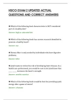 Hsco Exam 2 Updated Actual&NewLine;Questions And Correct Answers