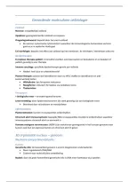 Samenvatting - Gevorderde Moleculaire Celbiologie &vert; 3e Ba Biomedische wetenschappen &vert; Universiteit Antwerpen