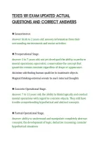 TEXES 181 EXAM UPDATED ACTUAL&NewLine;QUESTIONS AND CORRECT ANSWERS