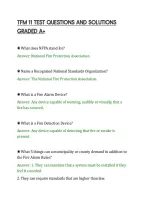 TFM 11 TEST QUESTIONS AND SOLUTIONS&NewLine;GRADED A&plus;